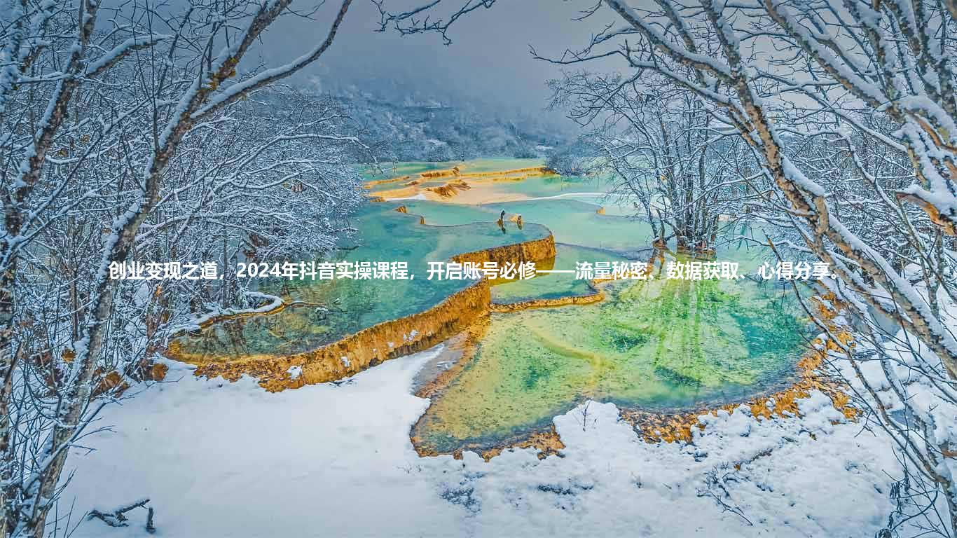 创业变现之道，2024年抖音实操课程，开启账号必修——流量秘密、数据获取、心得分享。