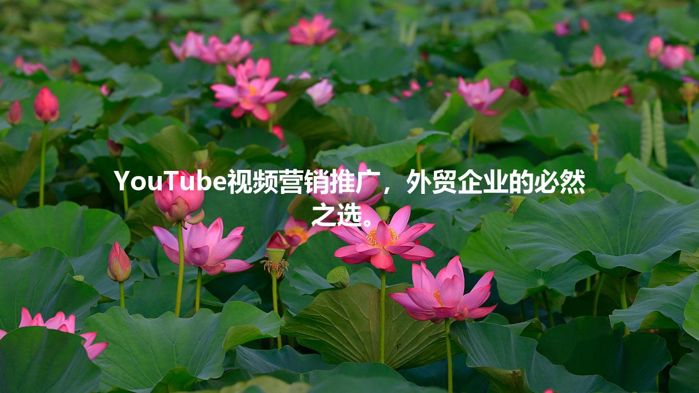 YouTube视频营销推广，外贸企业的必然之选。