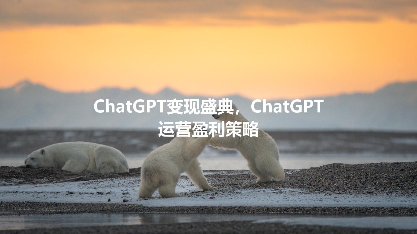 ChatGPT变现盛典，ChatGPT运营盈利策略