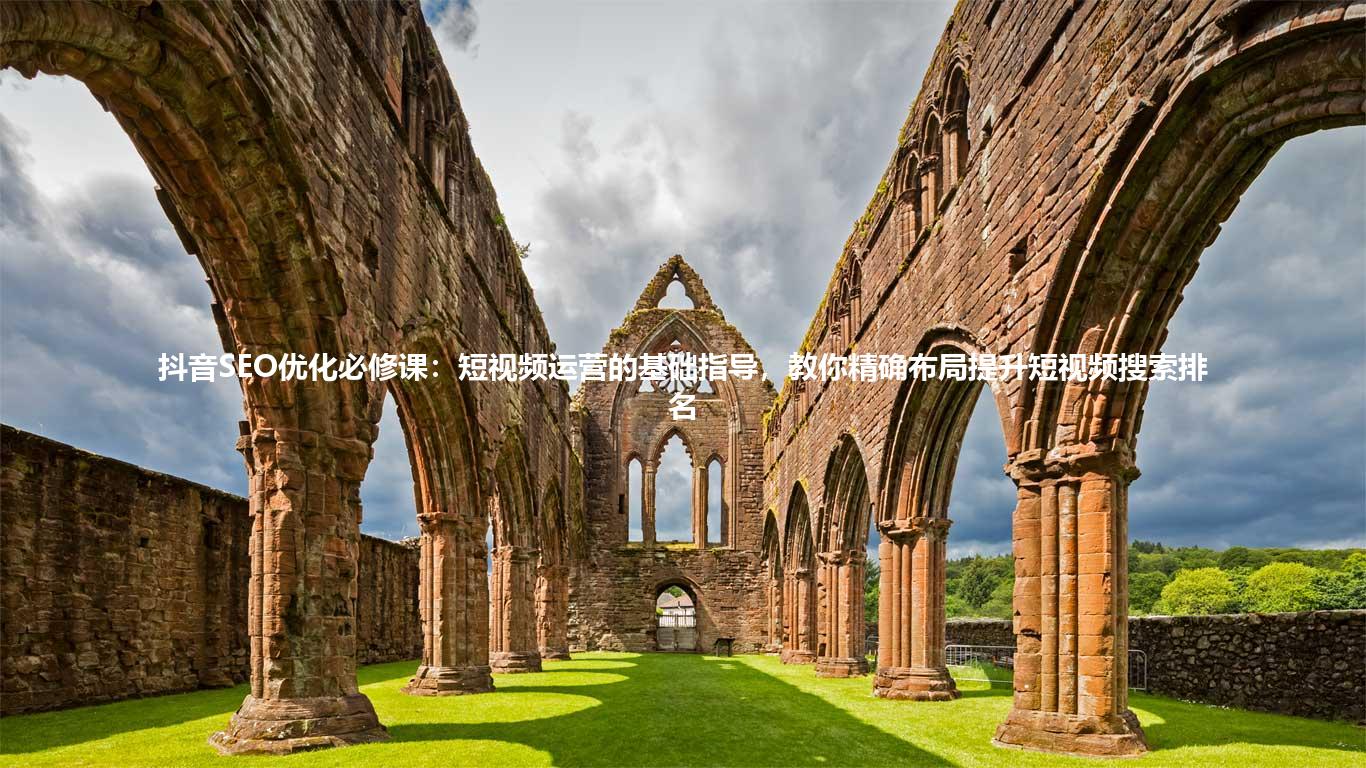 抖音SEO优化必修课：短视频运营的基础指导，教你精确布局提升短视频搜索排名