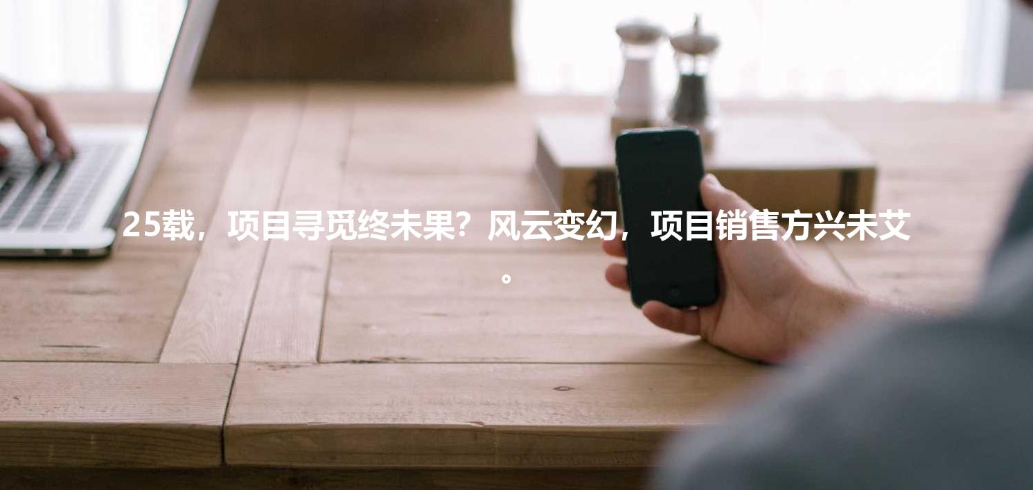 25载,项目寻觅终未果?风云变幻,项目销售方兴未艾。