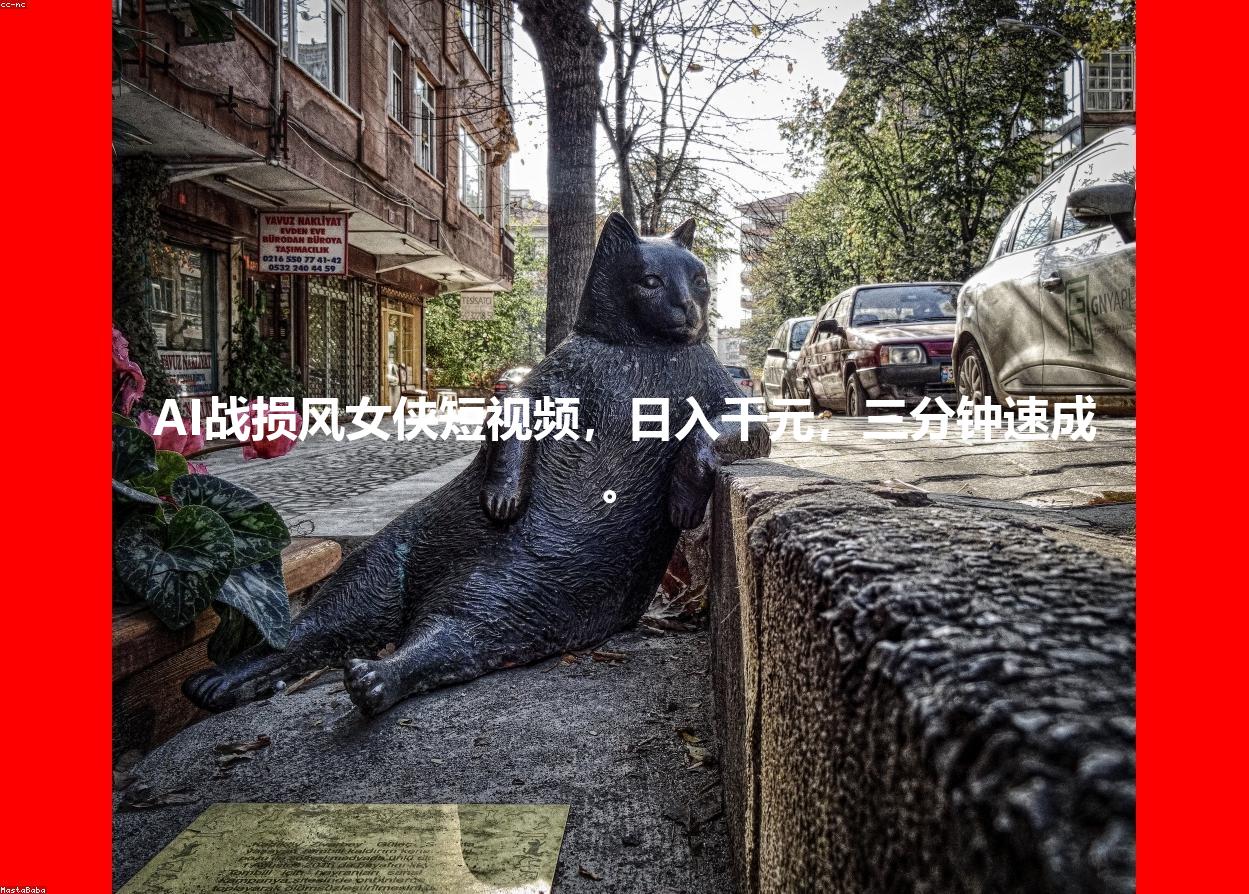 AI战损风女侠短视频,日入千元,三分钟速成。