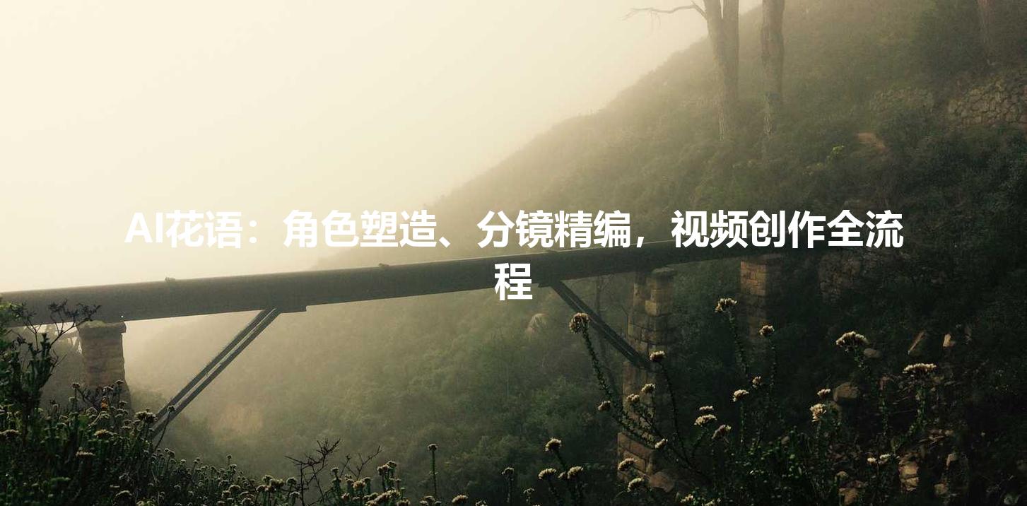 AI花语:角色塑造、分镜精编,视频创作全流程