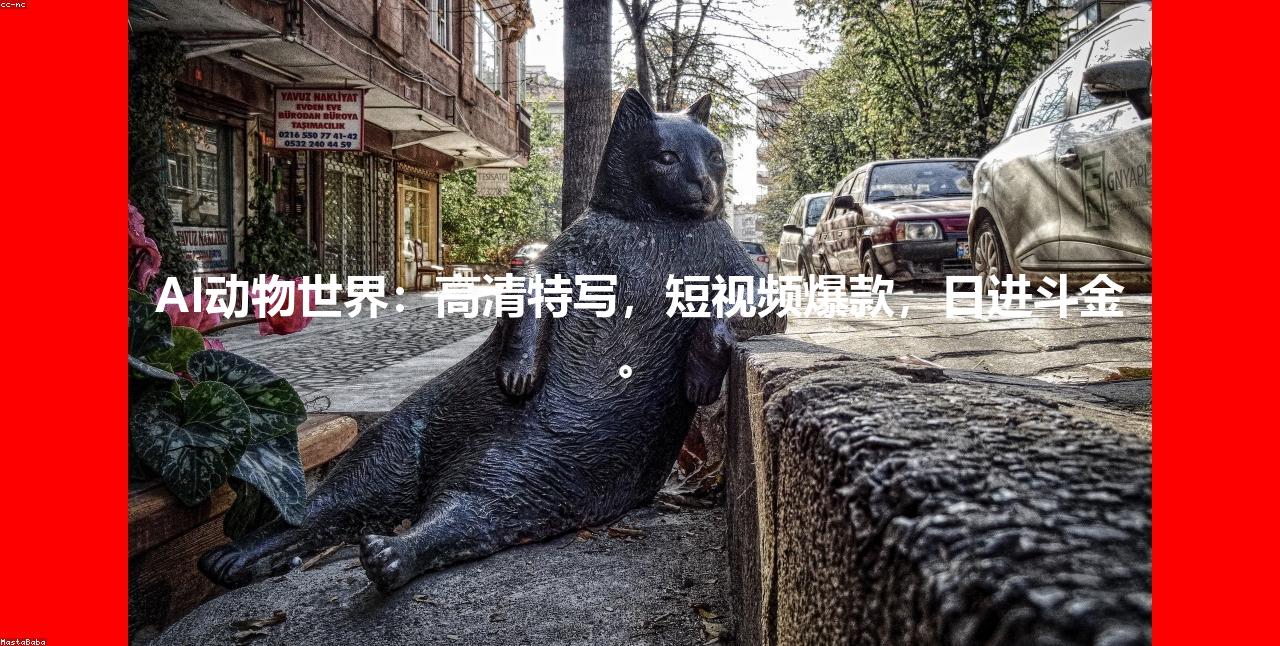 AI动物世界：高清特写，短视频爆款，日进斗金。