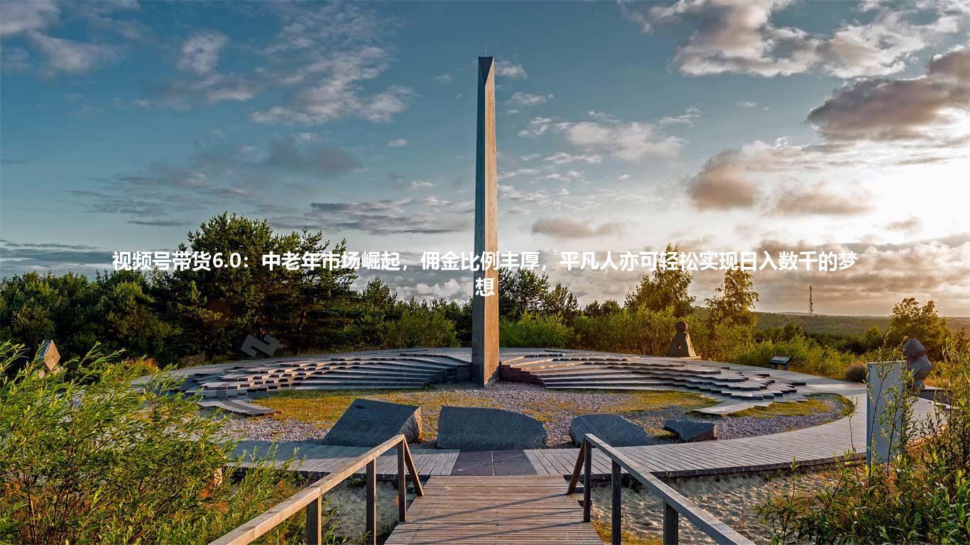 视频号带货6.0：中老年市场崛起，佣金比例丰厚，平凡人亦可轻松实现日入数千的梦想