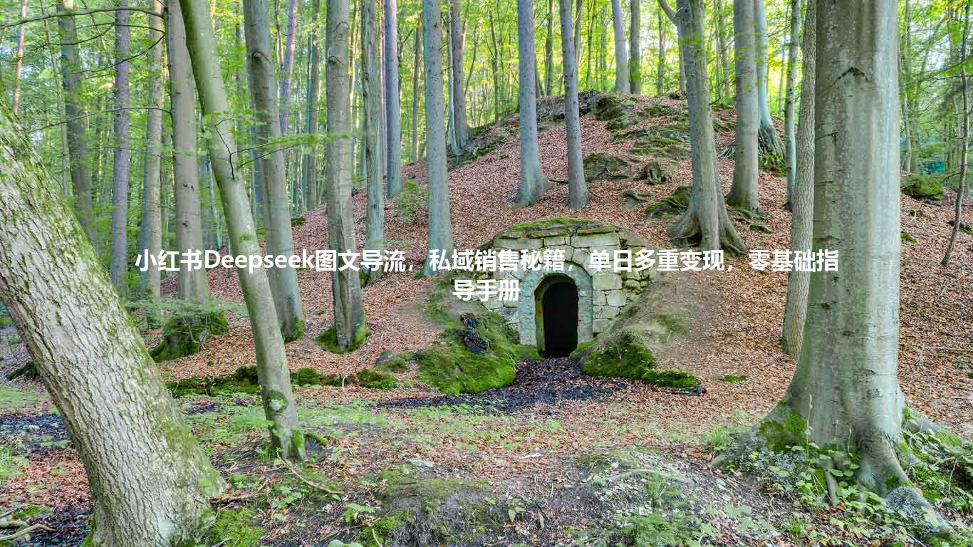 小红书Deepseek图文导流,私域销售秘籍,单日多重变现,零基础指导手册