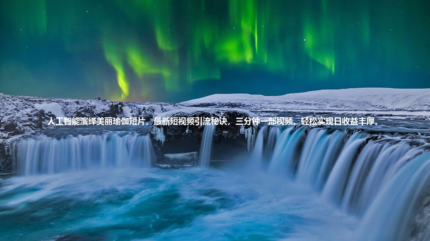 人工智能演绎美丽瑜伽短片,最新短视频引流秘诀,三分钟一部视频,轻松实现日收益丰厚。
