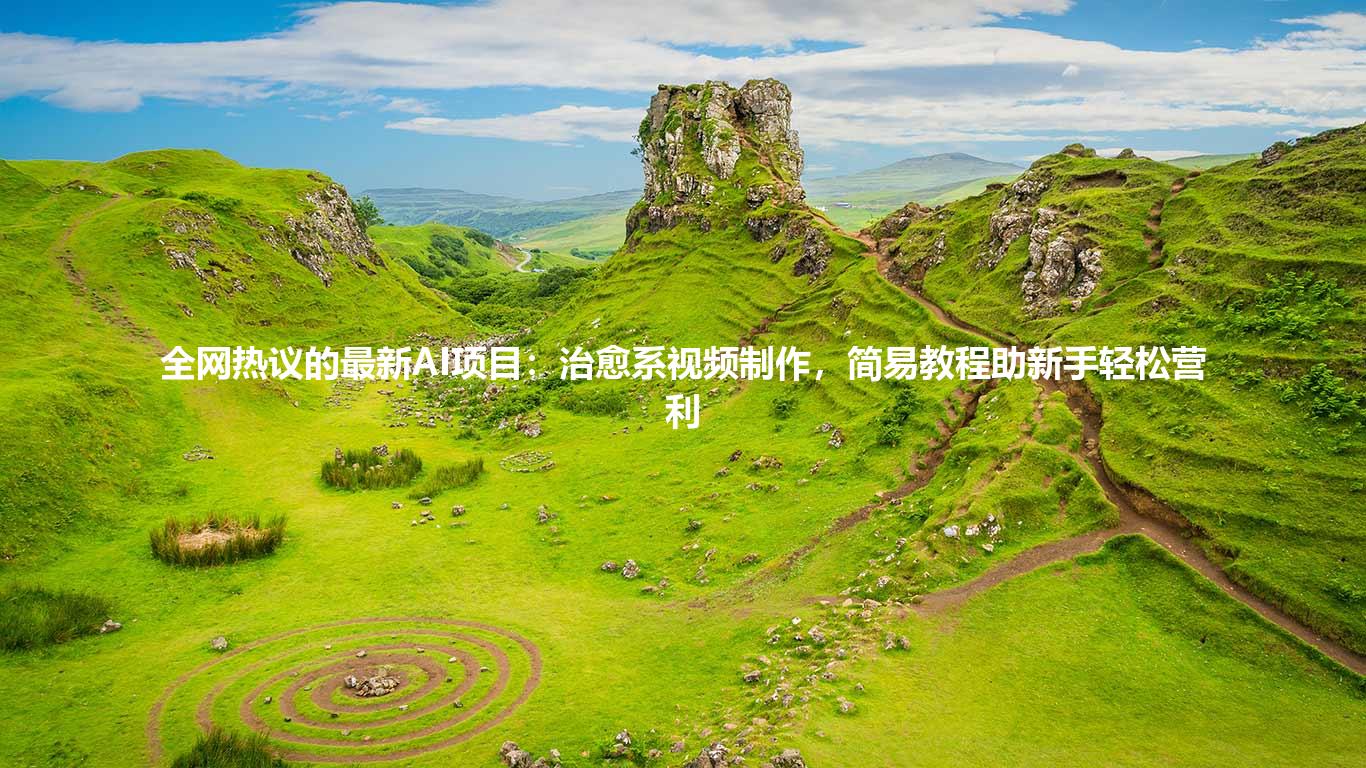 全网热议的最新AI项目:治愈系视频制作,简易教程助新手轻松营利