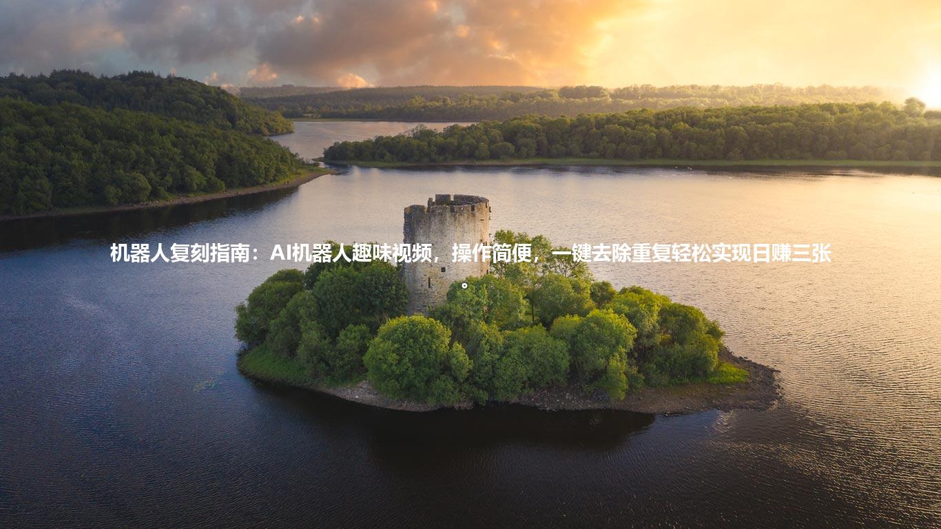 机器人复刻指南:AI机器人趣味视频,操作简便,一键去除重复轻松实现日赚三张。