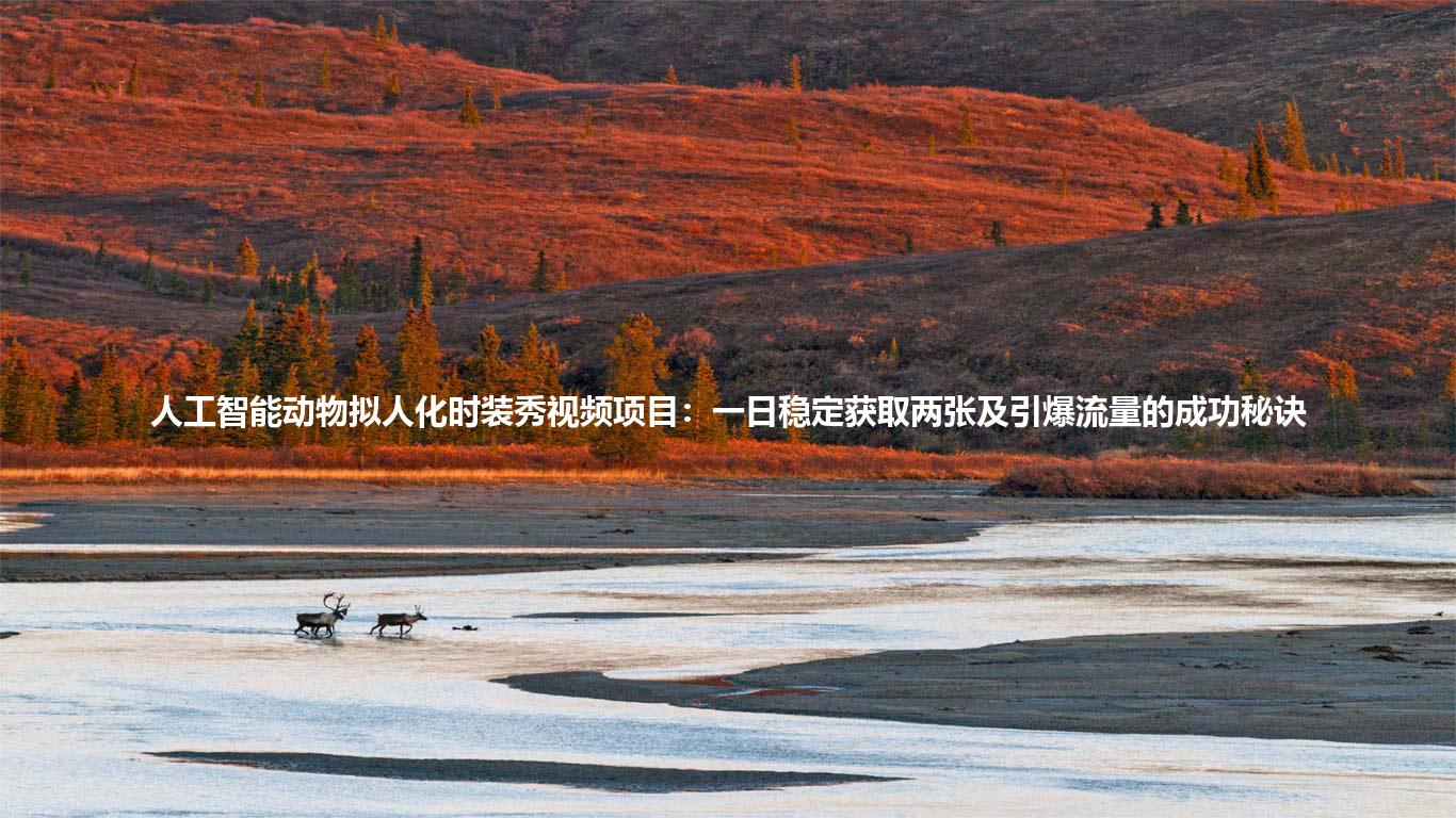 人工智能动物拟人化时装秀视频项目:一日稳定获取两张及引爆流量的成功秘诀