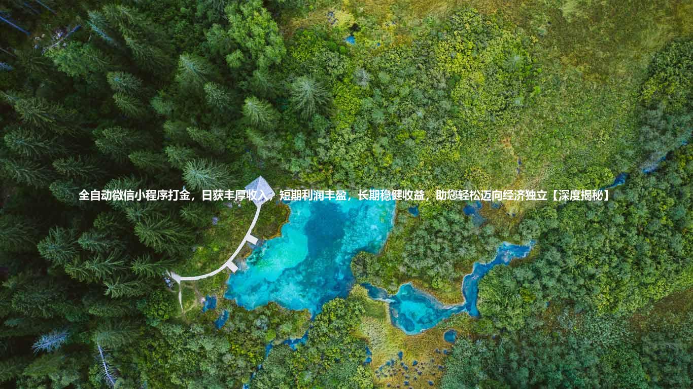 全自动微信小程序打金,日获丰厚收入,短期利润丰盈,长期稳健收益,助您轻松迈向经济独立【深度揭秘】