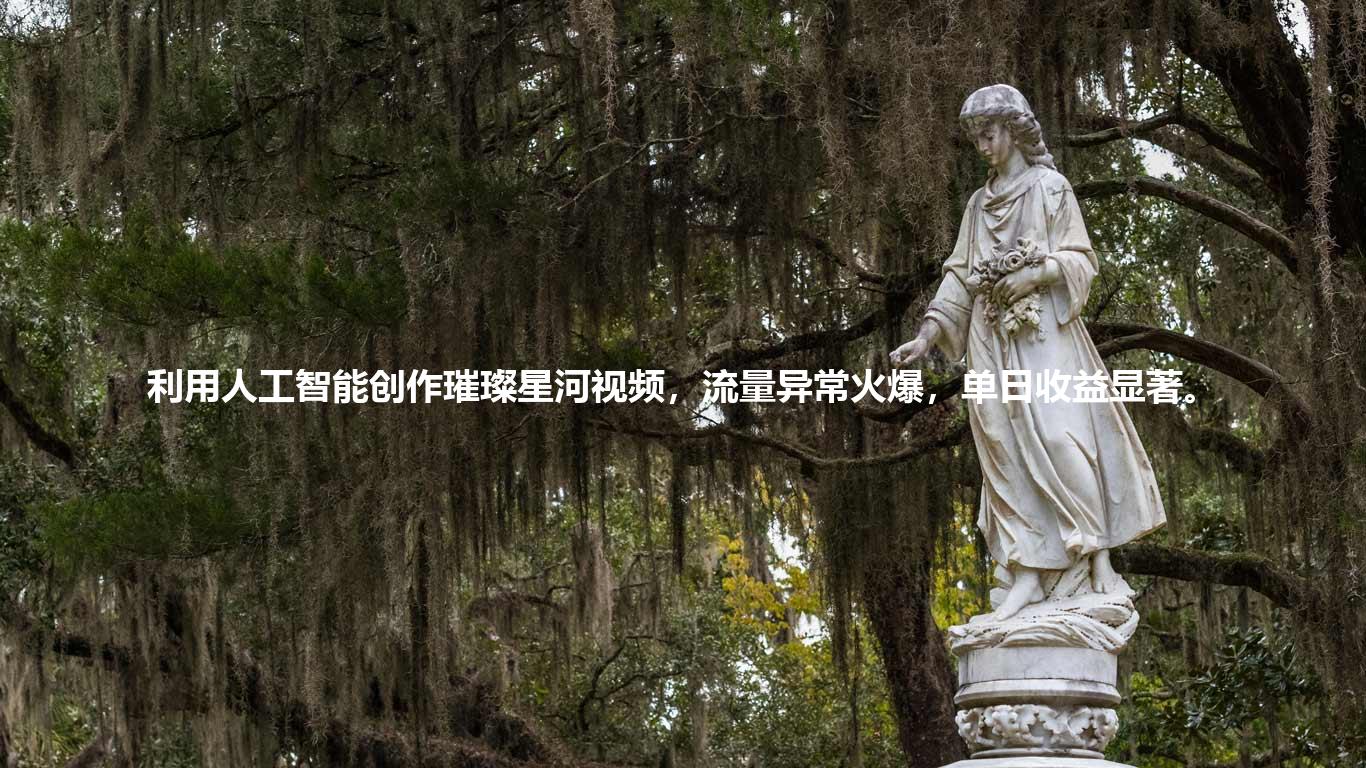 利用人工智能创作璀璨星河视频，流量异常火爆，单日收益显著。