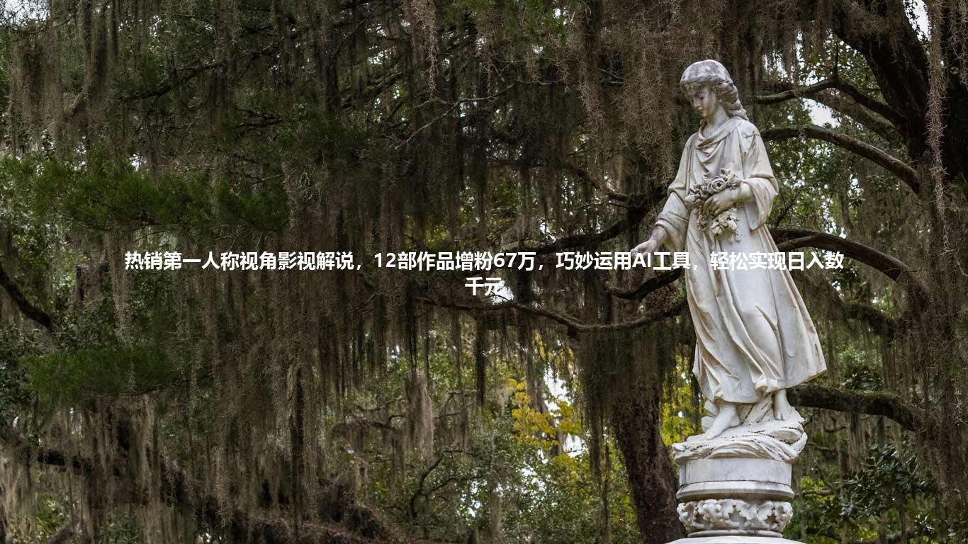 热销第一人称视角影视解说，12部作品增粉67万，巧妙运用AI工具，轻松实现日入数千元
