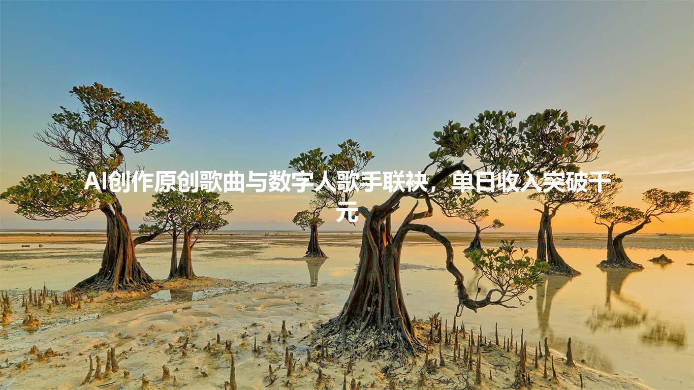 AI创作原创歌曲与数字人歌手联袂,单日收入突破千元