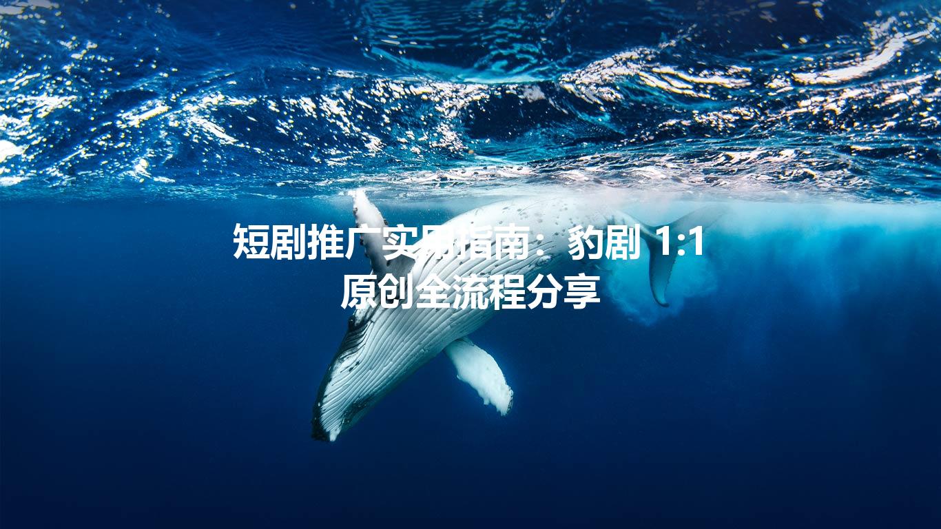 短剧推广实用指南：豹剧 1:1 原创全流程分享