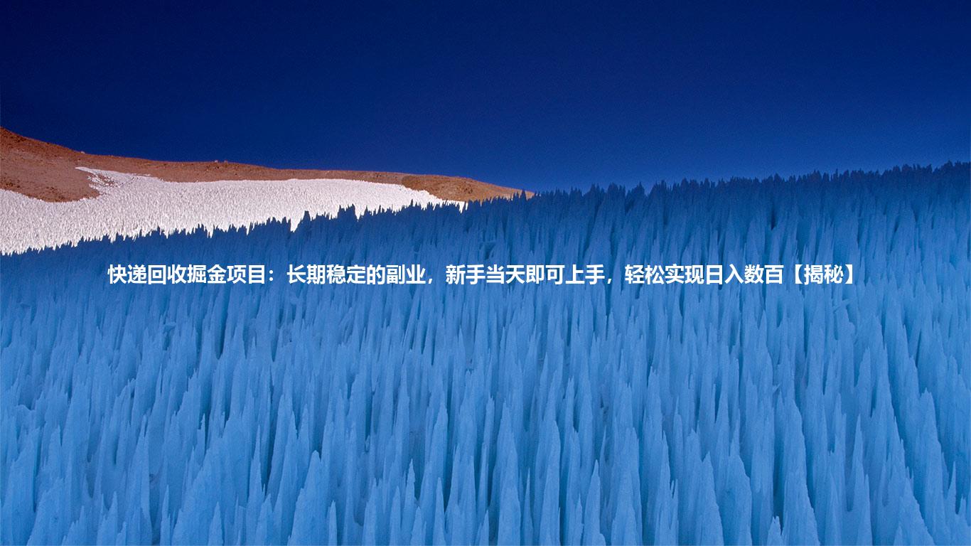 快递回收掘金项目:长期稳定的副业,新手当天即可上手,轻松实现日入数百【揭秘】
