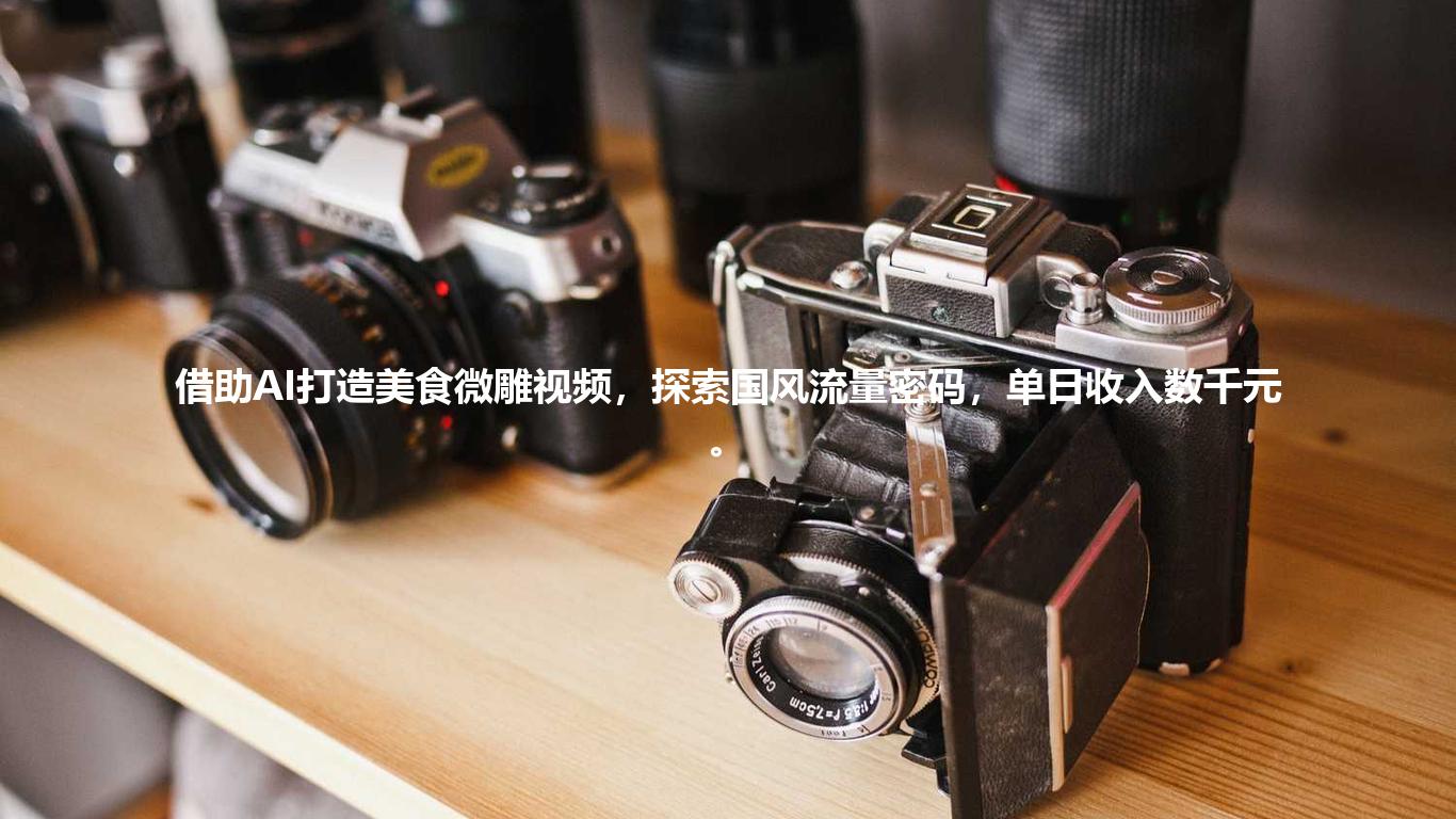 借助AI打造美食微雕视频，探索国风流量密码，单日收入数千元。