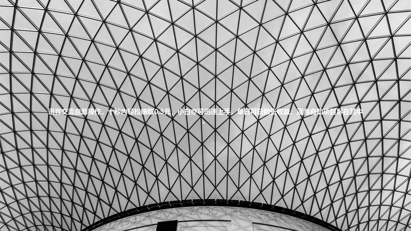 语音交流自助操作，十秒内轻松赚取0.5元，小白亦可迅速上手，单日可获数张收益，蓝海自助项目尽在其中。