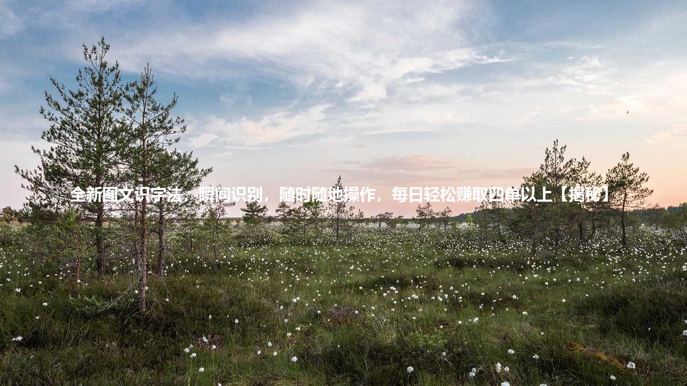 全新图文识字法,瞬间识别,随时随地操作,每日轻松赚取四单以上【揭秘】