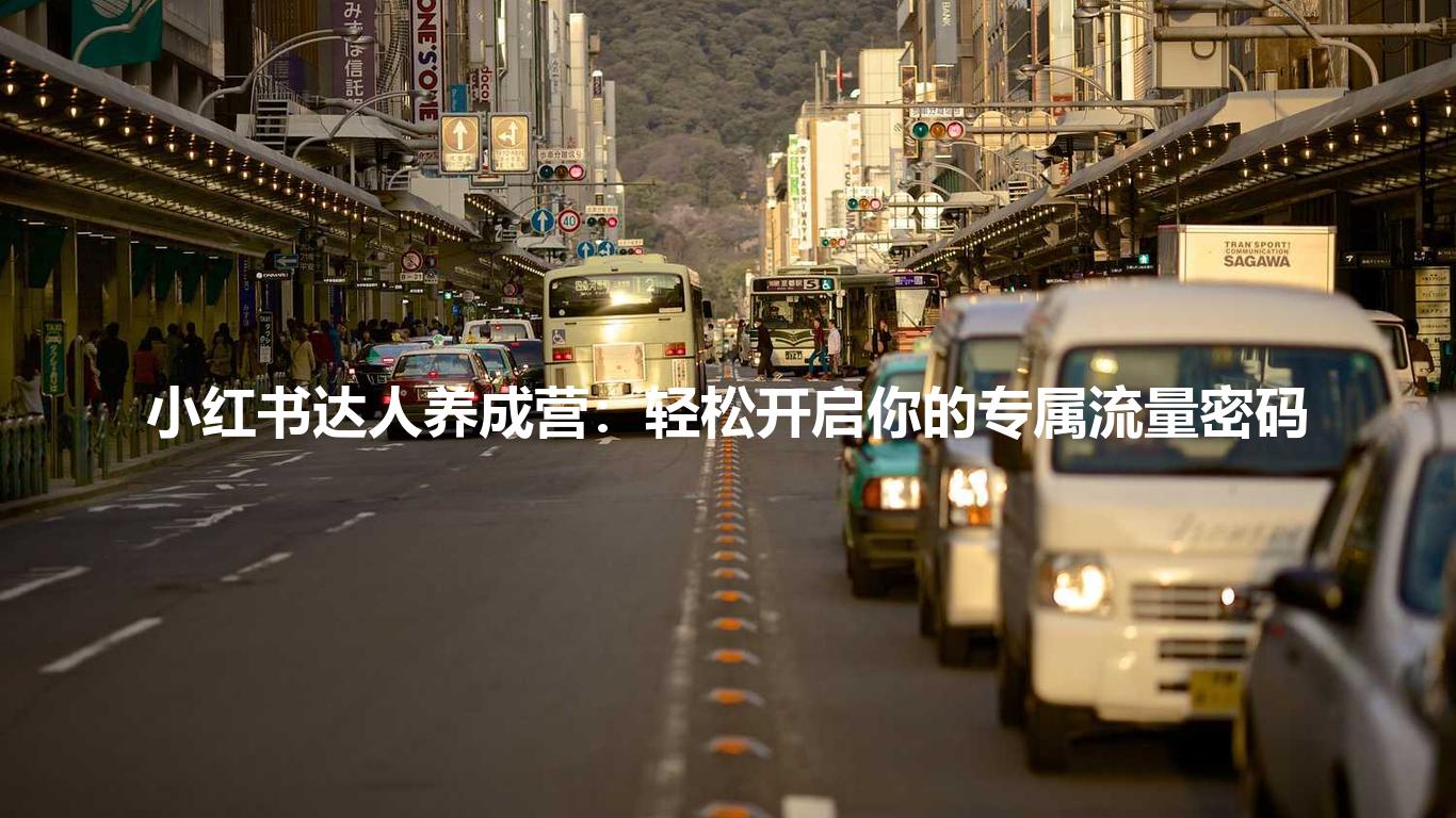 小红书达人养成营：轻松开启你的专属流量密码