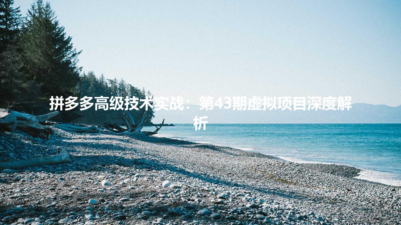 拼多多高级技术实战：第43期虚拟项目深度解析